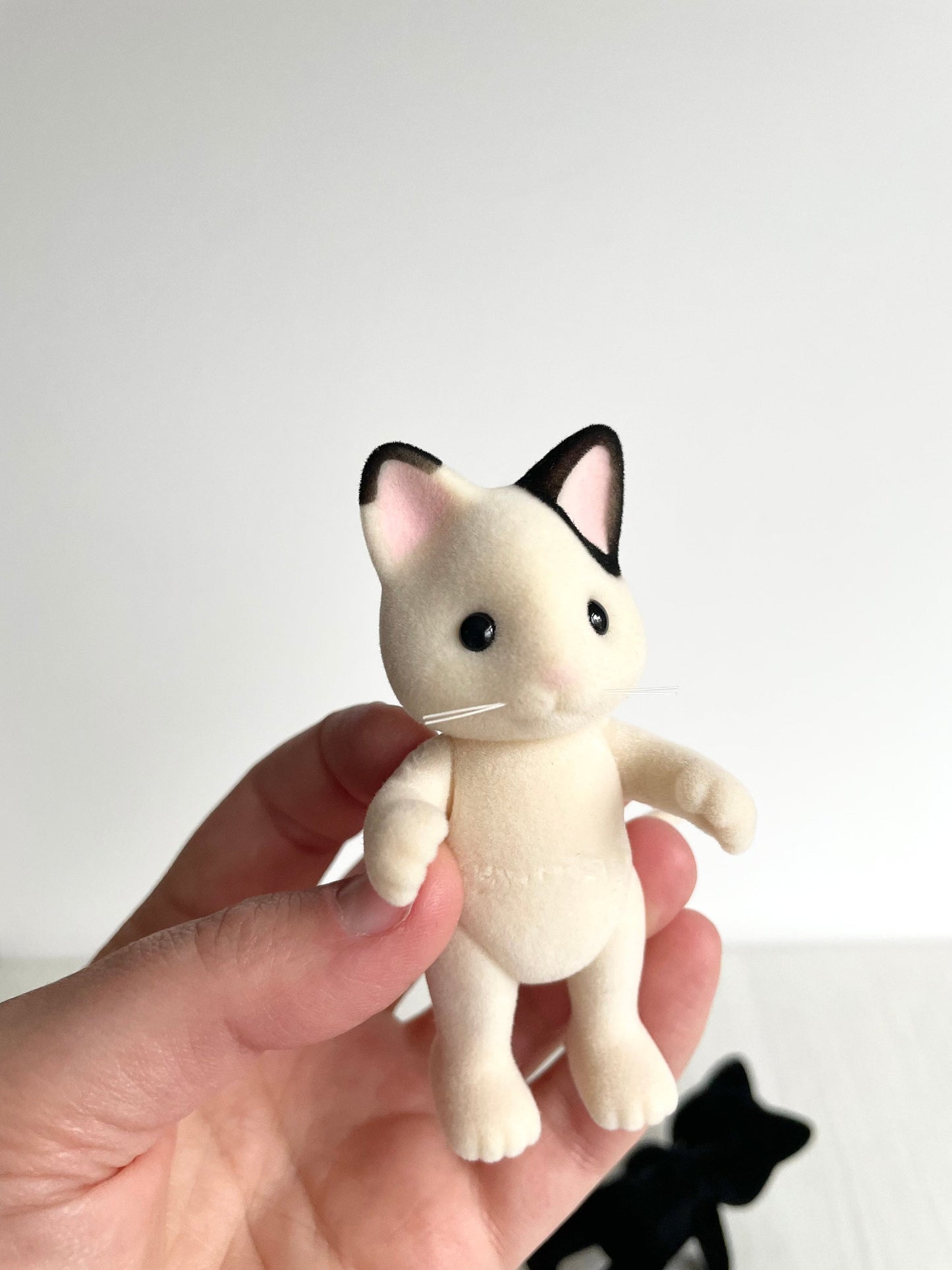 Adult tuxedo cat spare critter — brand new Calico Critters / Sylvanian Families figure, naked for customizing or replacement