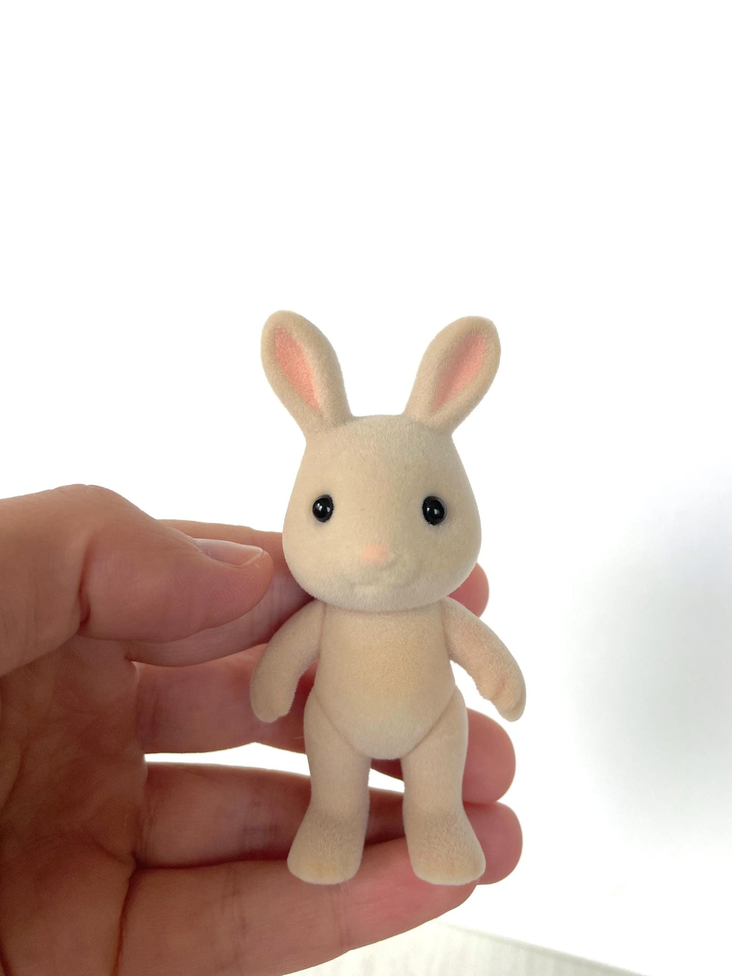 Child rabbit spare critter — brand new Calico Critters / Sylvanian Families figure, naked for customizing or replacement