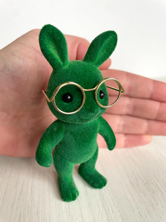 Calico Critters Green Rabbit with Wicked Glasses, Calico Critters Sylvanian Families, photo 2