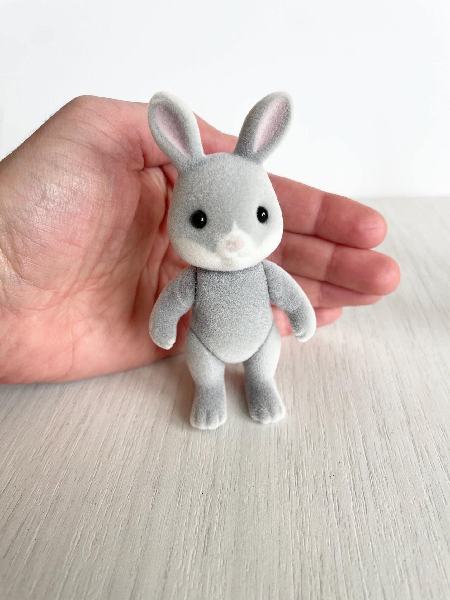 Adult Cottontail Rabbit spare critter — brand new Calico Critters / Sylvanian Families figure, naked for customizing or replacement