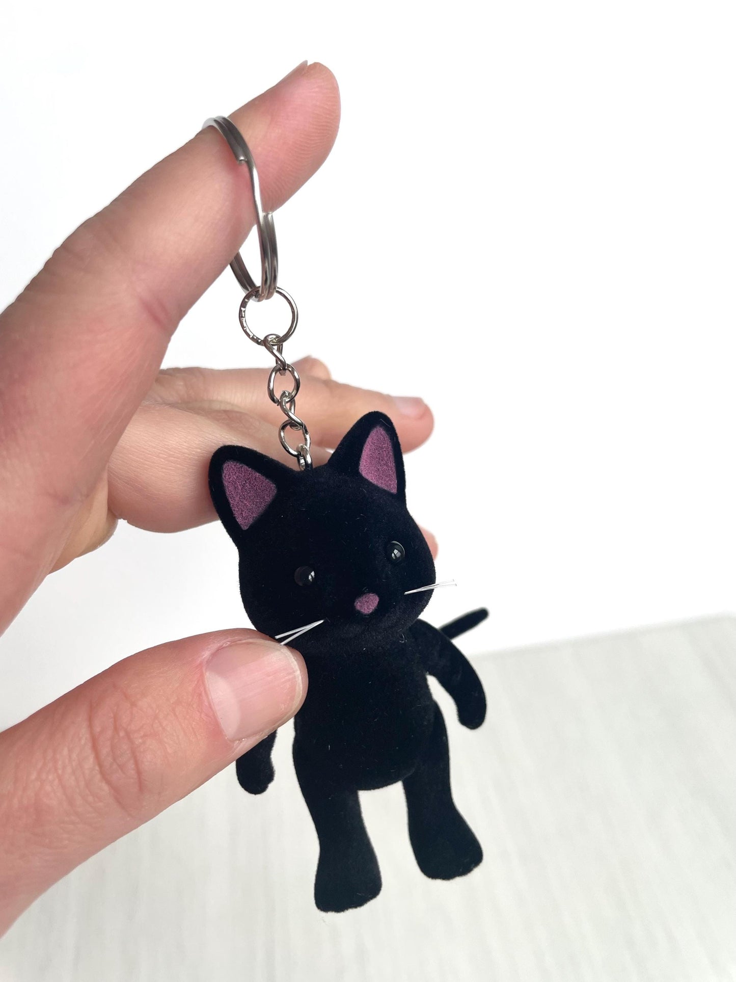 Black Cat Keychain, Calico Critters Lover Gift — Sylvanian Families