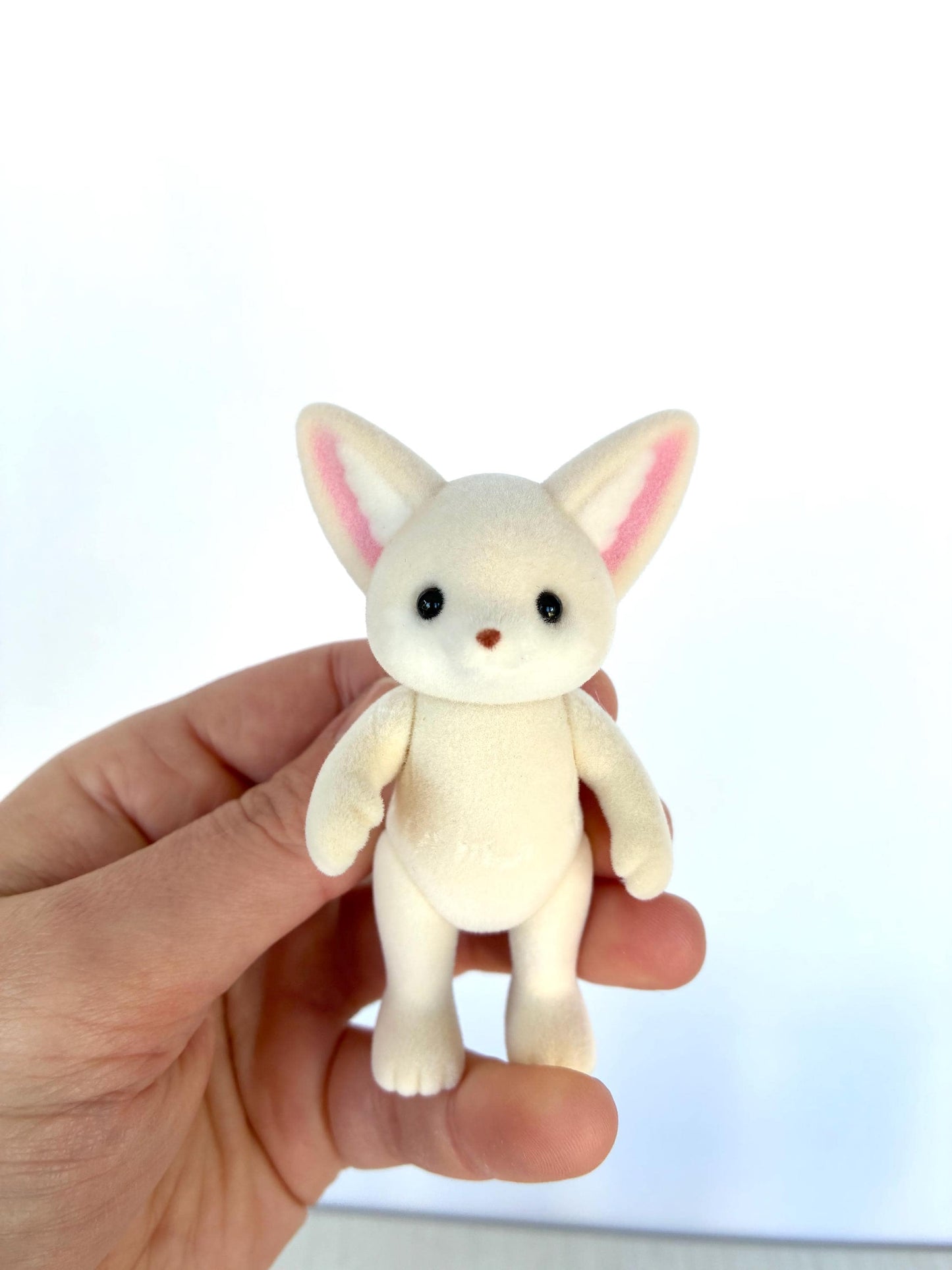 Adult ivory fennec fox spare critter — brand new Calico Critters / Sylvanian Families figure, naked for customizing or replacement