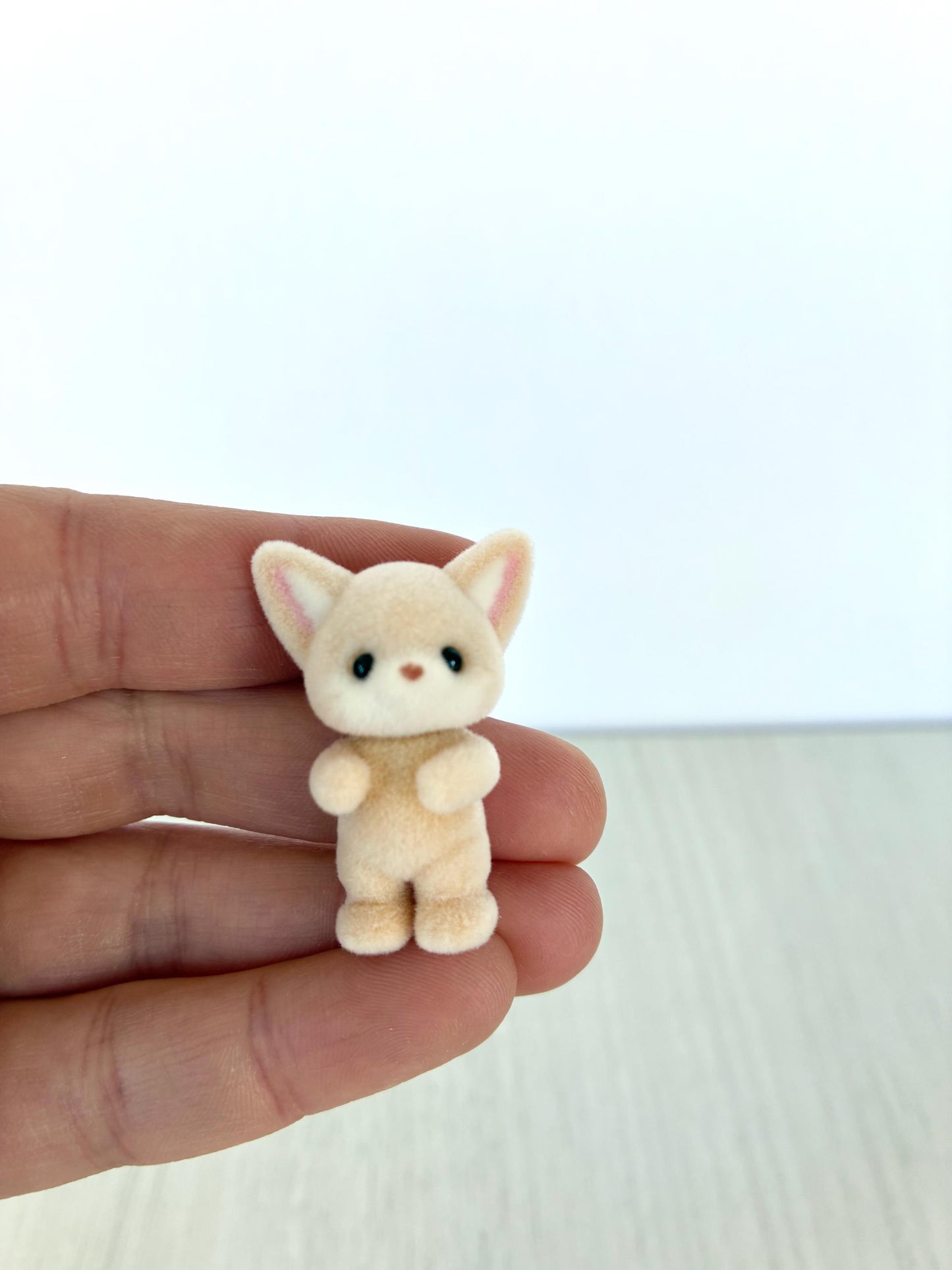 Baby Fennec Fox (dark) spare critter — brand new Calico Critters / Sylvanian Families figure, naked for customizing or replacement