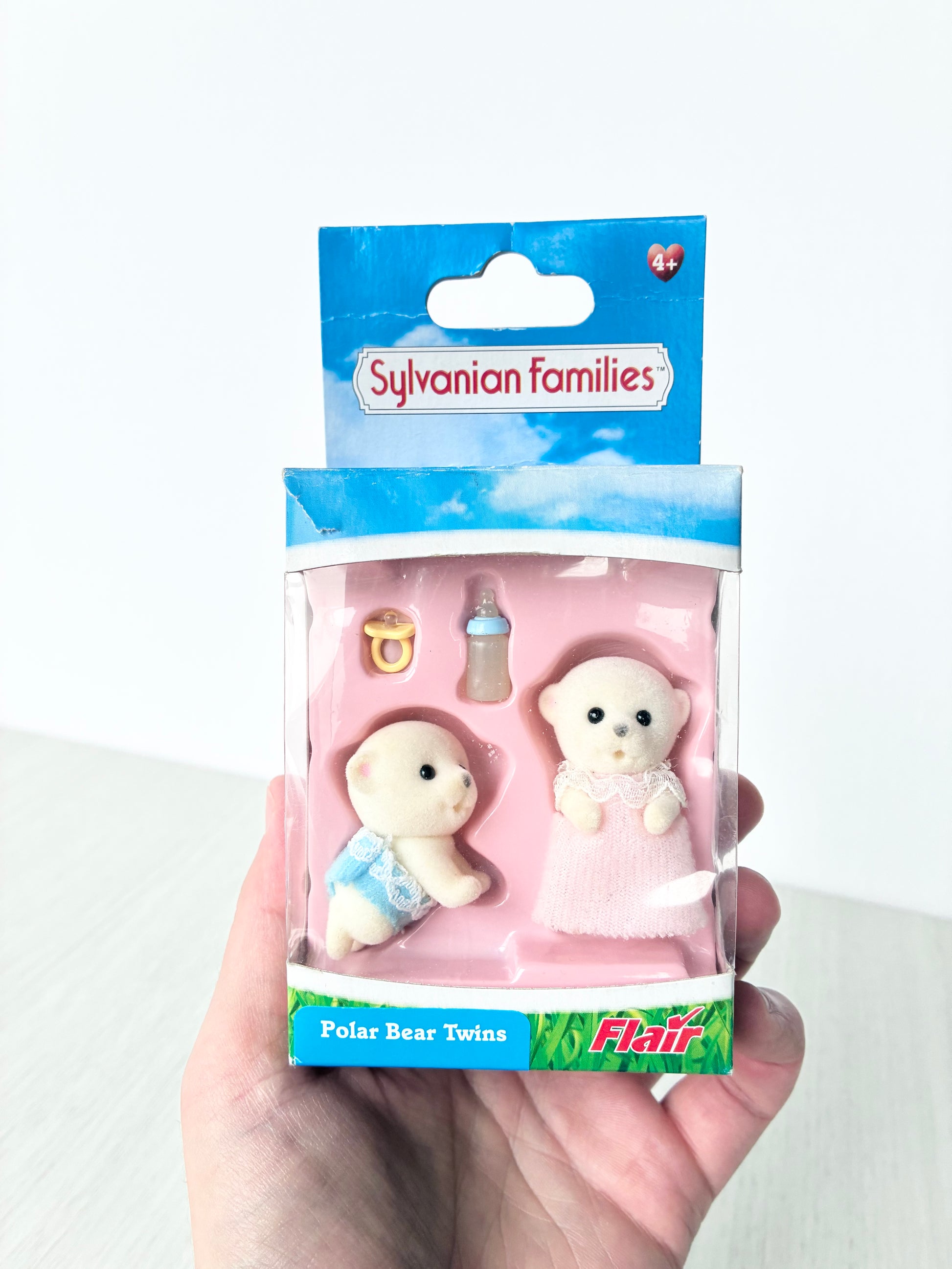 Calico Critters Sylvanian Families Polar Bear Twins in original Flair box