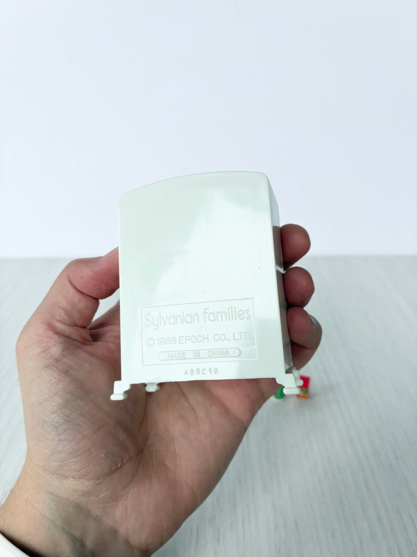 Base of Calico Critters Sylvanian Families fridge marked Sylvanian Families Epoch Co Ltd