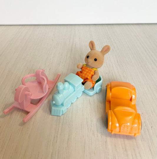 Calico Critters baby vehicle: choose rocking chair, train or car — Sylvanian Families
