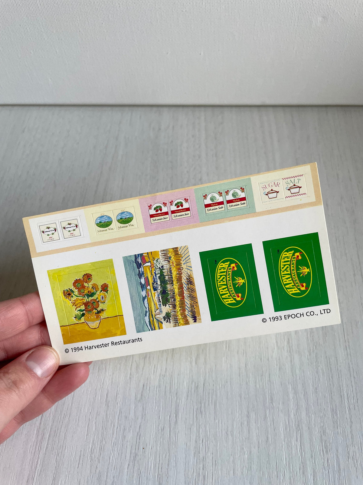 Sylvanian Families Harvester Restaurant Genuine Replacement Stickers