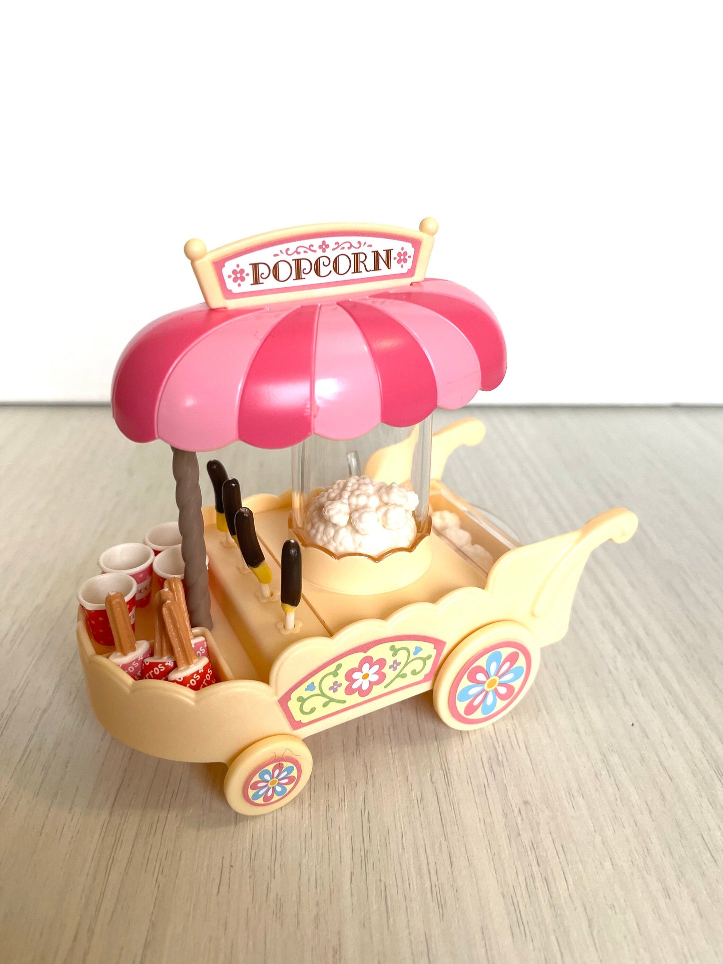 Calico Critters discontinued Popcorn Cart brand new in factory sealed box, Sylvanian collector's item
