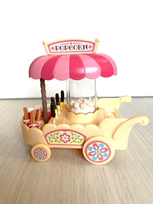 Calico Critters discontinued Popcorn Cart brand new in factory sealed box, Sylvanian collector's item