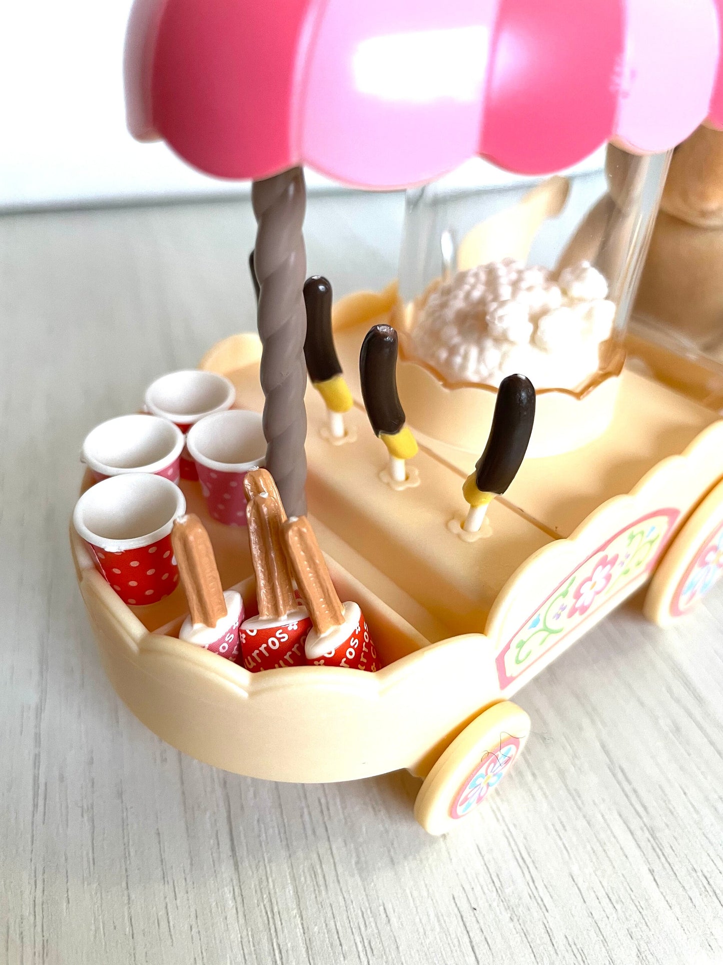 Calico Critters discontinued Popcorn Cart brand new in factory sealed box, Sylvanian collector's item