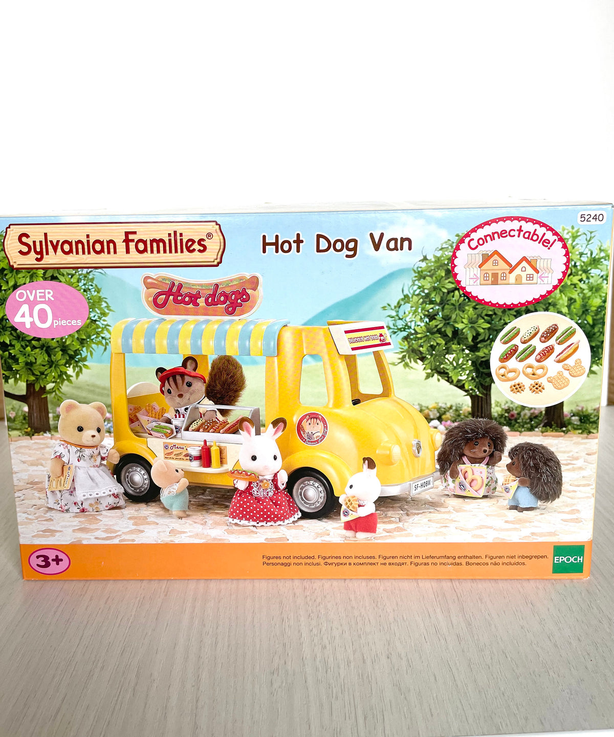 Calico Critters Hot Dog Van new in sealed box, retro discontinued Sylvanian Families set, perfect for serious collectors and enthusiasts