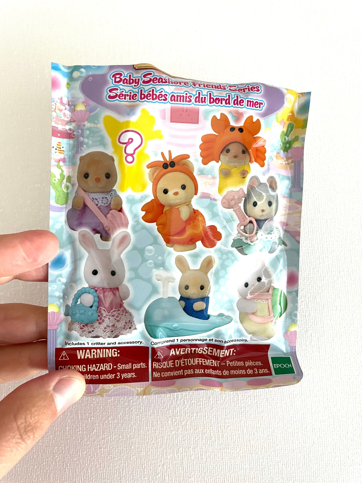 Calico Critters baby seashore friends blind bag figures revealed new in package, photo 8