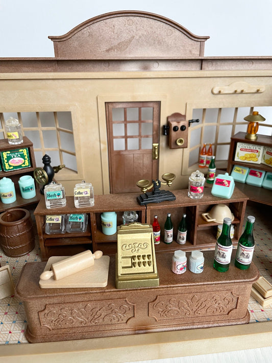 Vintage Sylvanian Families Village Store provisions and groceries shop with box — Calico Critters