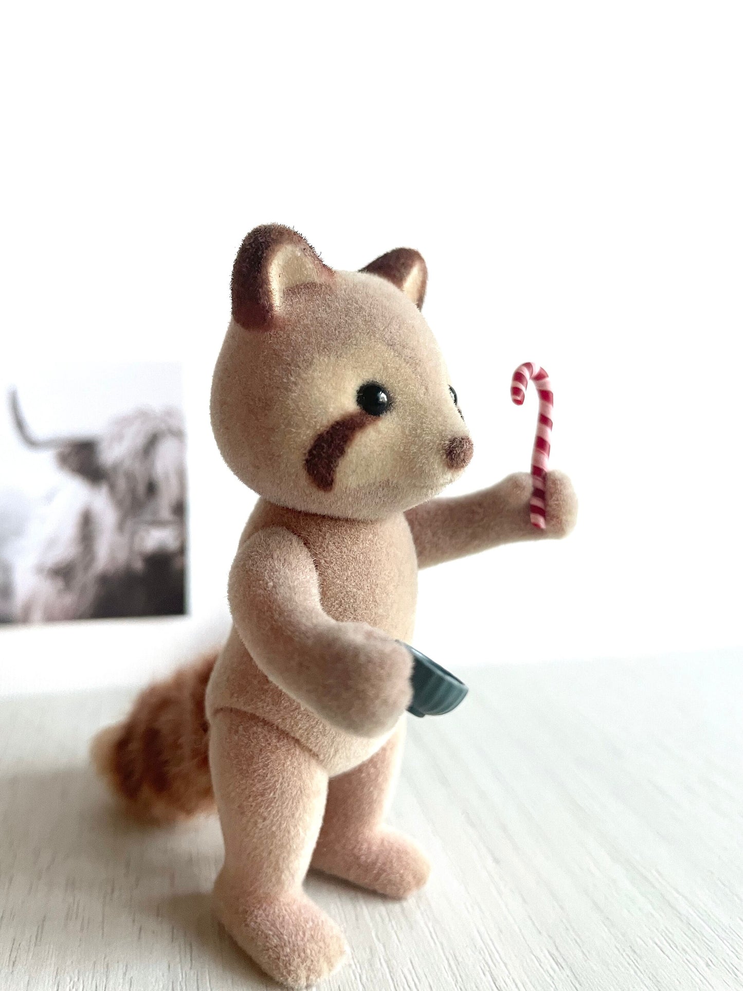 handmade miniature candy canes, 3 per order, dollhouse holiday props, 1:12, sylvanian and small mini decorations, christmas tree ornaments