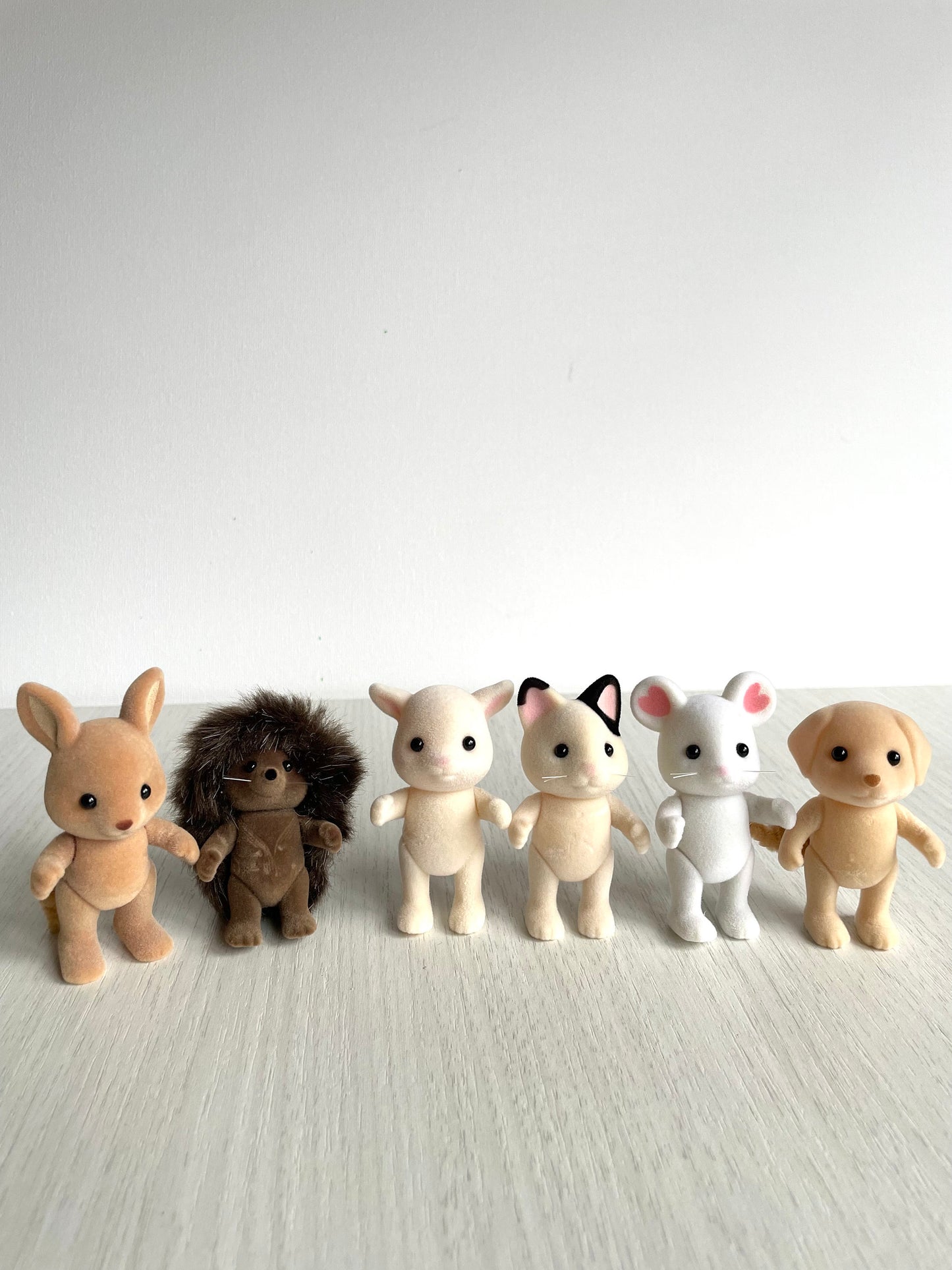 Calico Critters spare child critters, you pick individual animal: kangaroo, marshmallow mouse, yellow labrador, tuxedo cat, hedgehog, goat