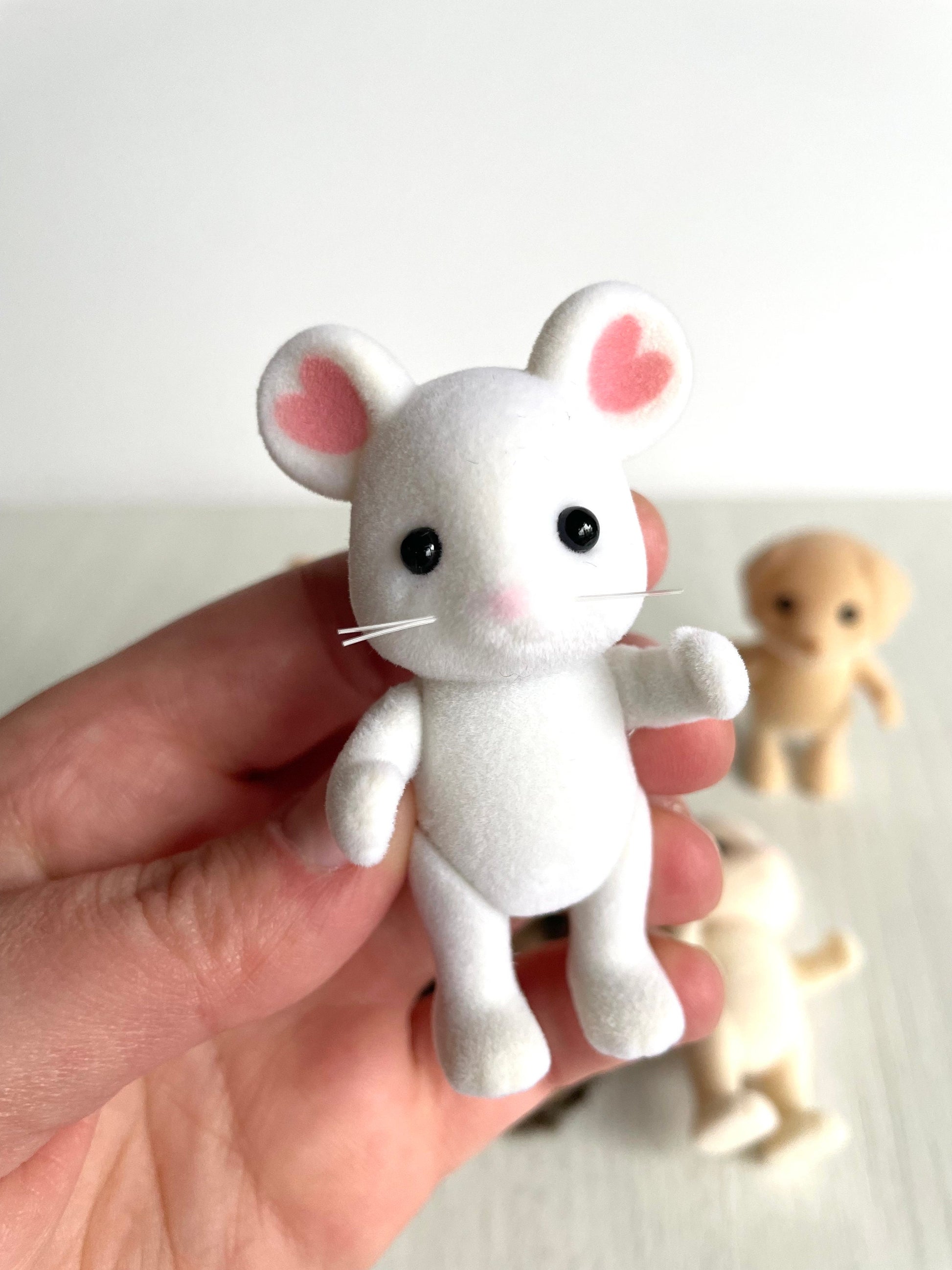 Child mouse spare critter — brand new Calico Critters / Sylvanian Families figure, naked for customizing or replacement