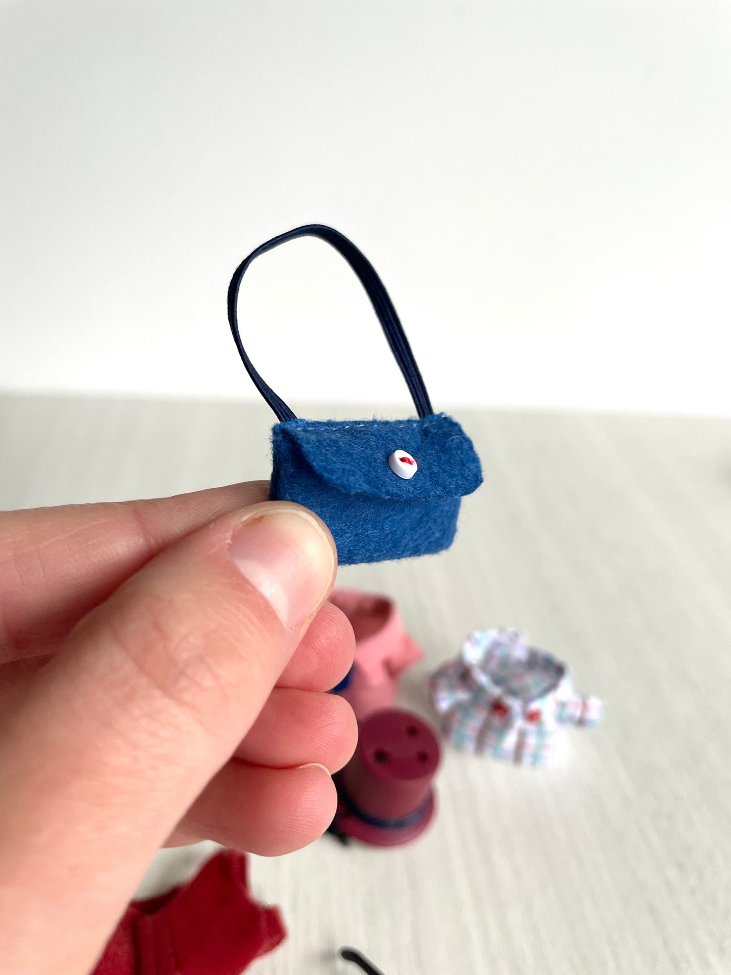 Calico Critters spare adult dad clothing items, Sylvanian Families collared shirts and accessories