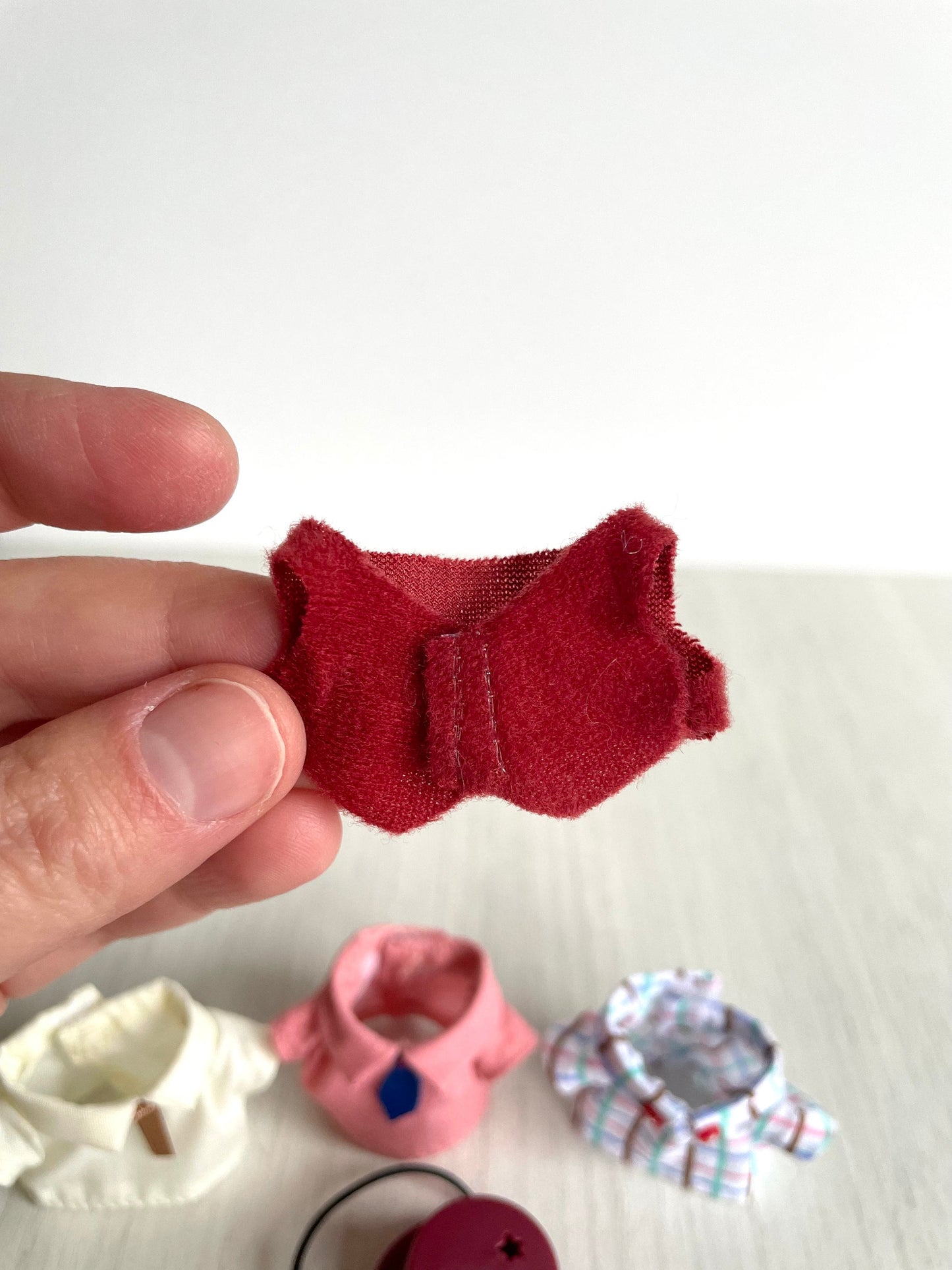 Calico Critters spare adult dad clothing items, Sylvanian Families collared shirts and accessories
