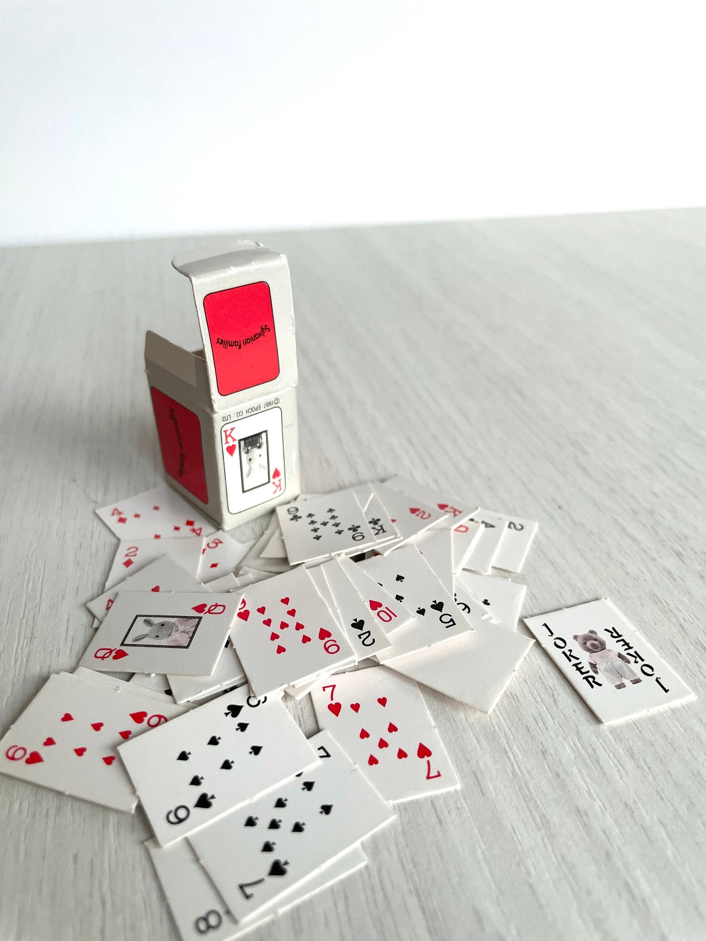 Vintage Sylvanian Families playing deck of cards set — Calico Critters