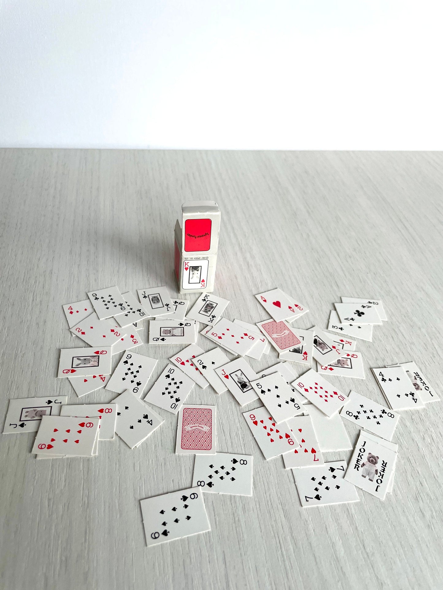 Vintage Sylvanian Families playing deck of cards set — Calico Critters