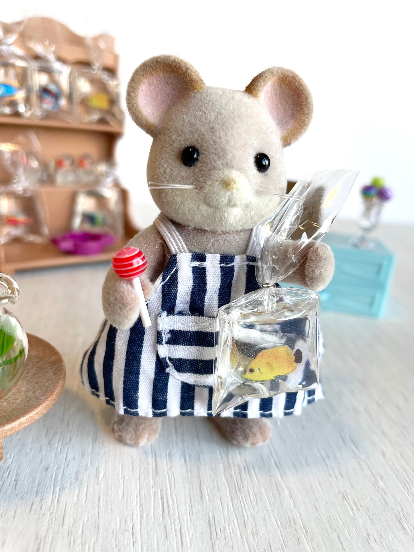 Miniature Fish in Clear Plastic Bag — Sylvanian Families, Calico Critters