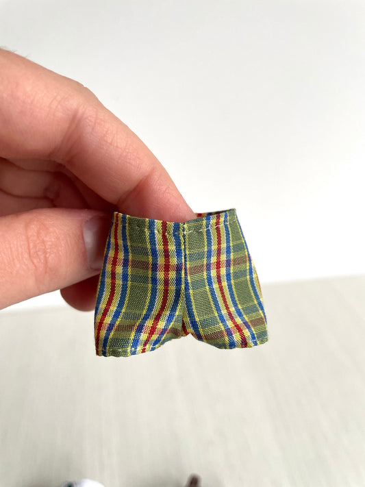 Calico Critters Sylvanian Families green and red checkered pants for adult dad figure