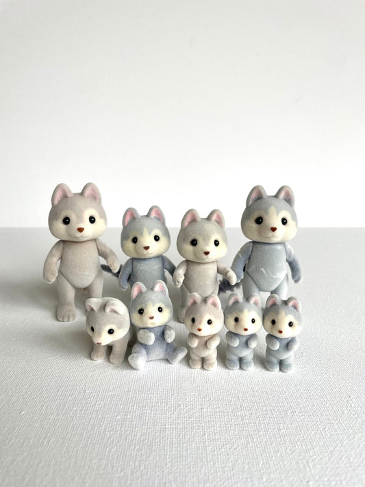 Calico Critters spare Husky critters, you pick individual animal: husky mom, dad, child, toddler, infant, brand new out of box