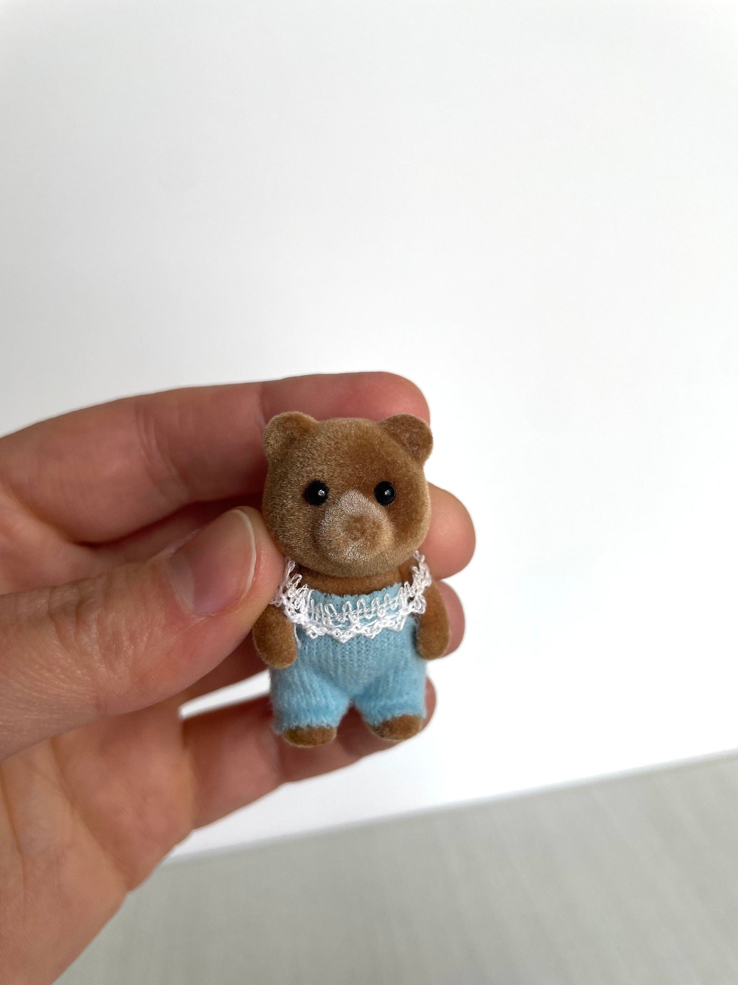 Marmalade bear flocking detail — Sylvanian Families / Calico Critters