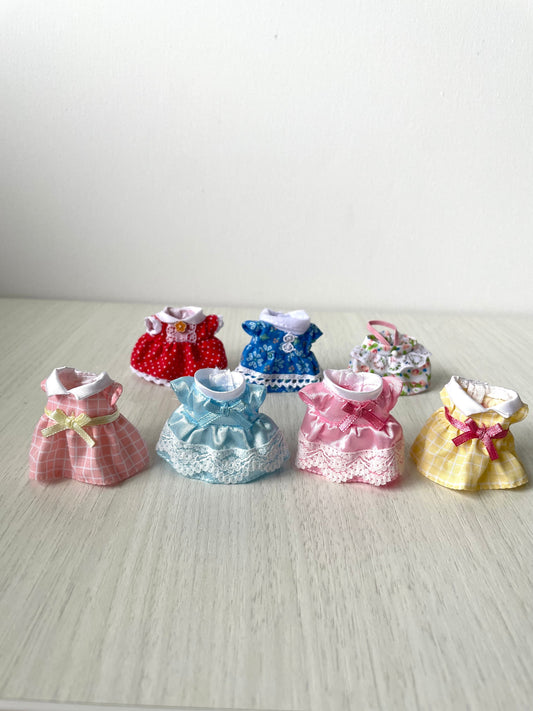 Calico Critter couture, critters clothes, spare outfits, Sylvanian Families dresses, you choose! Child critter dresses for animal dollhouse characters. Tiny threads