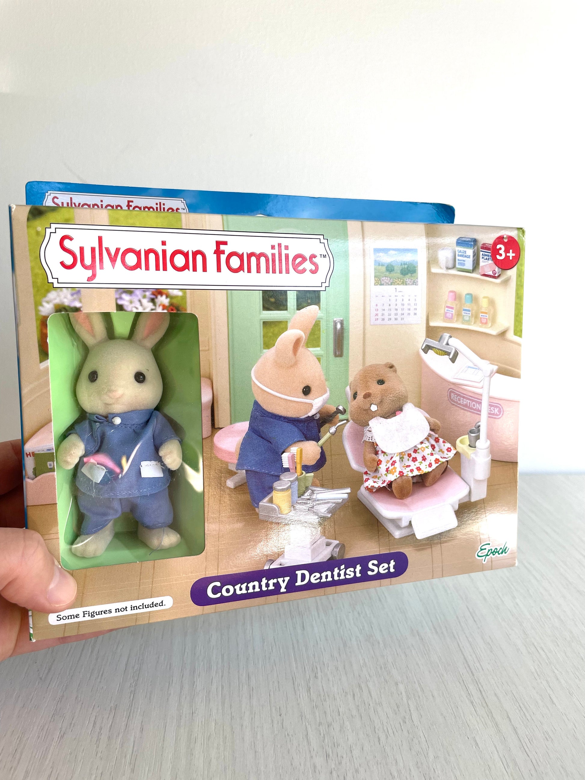 Calico Critters Dentist Set new in box. Collectible Toy Playset from England. Miniature Figures, Gift for Collectors, Dollhouse dentist set for kids imaginative play