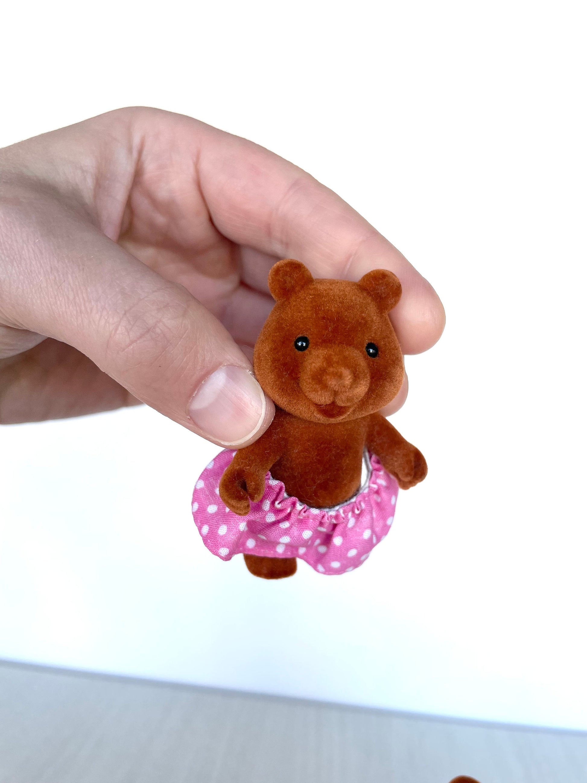 Bärenwald bear parents figures — vintage Forest Families / Calico Critters