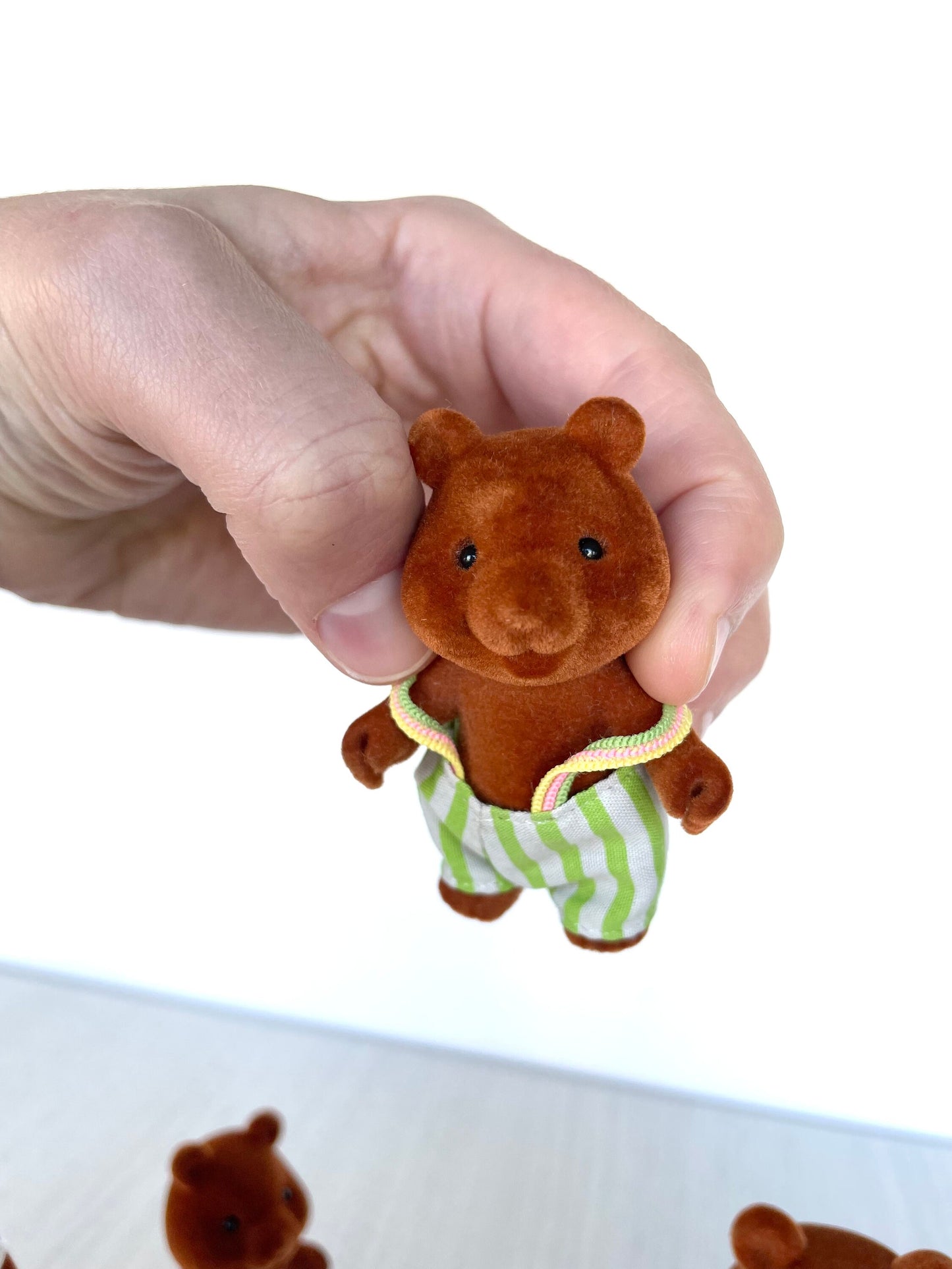 Bärenwald bear children figures — vintage Sylvanian Families / Calico Critters