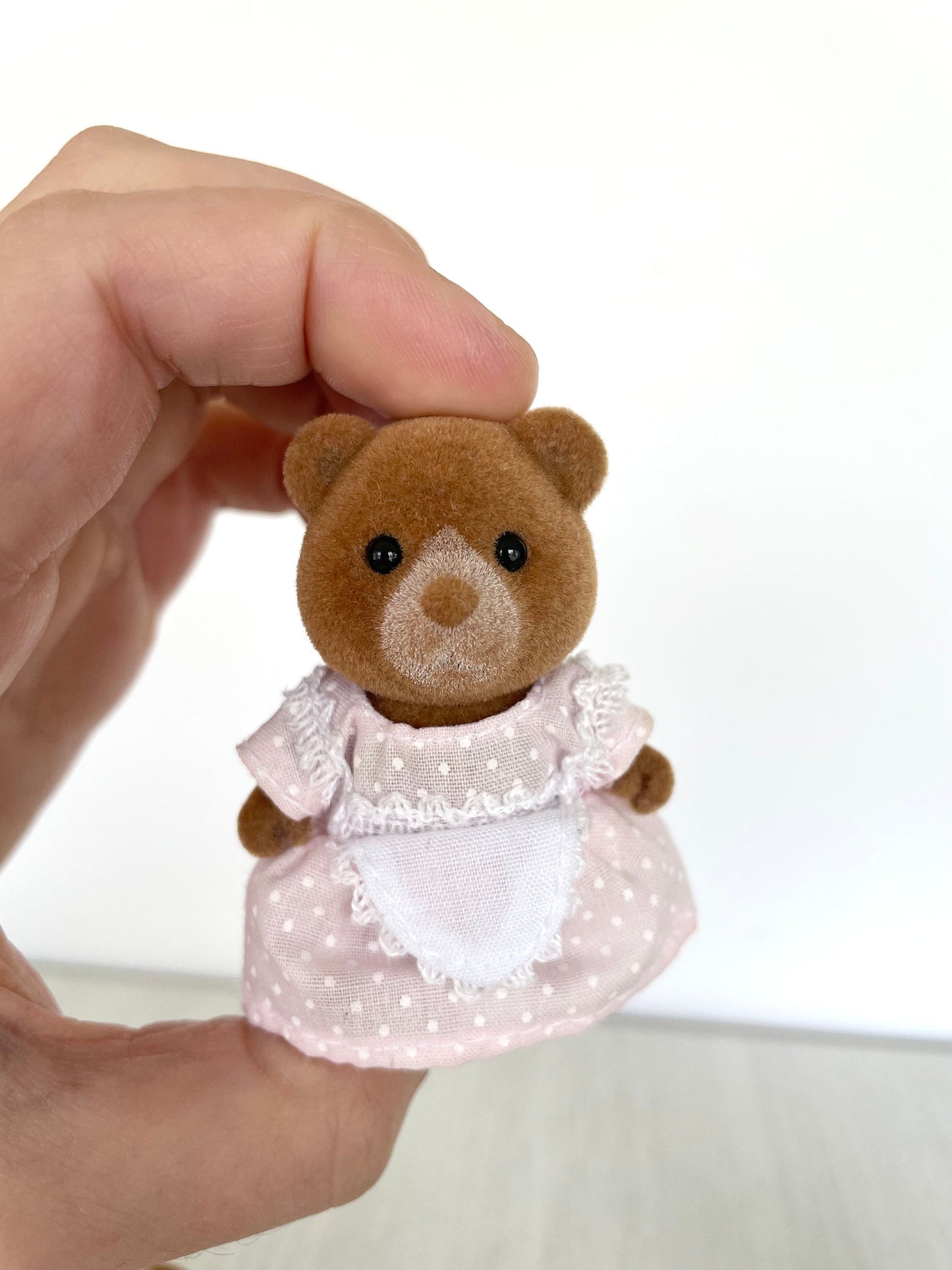 Discontinued Marmalade Bear family detail — Sylvanian Families / Calico Critters