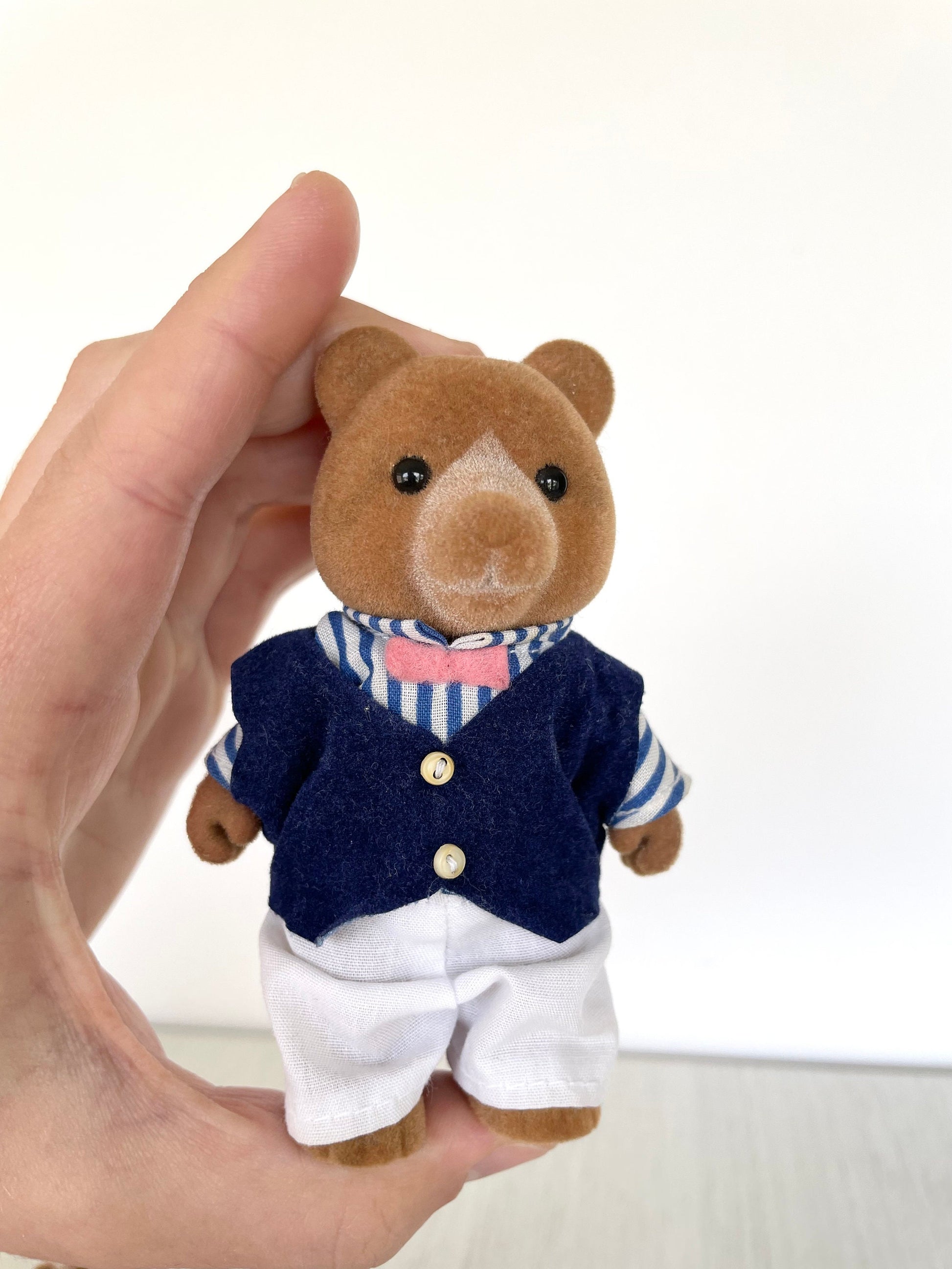 Vintage Marmalade Bear family group — Sylvanian Families / Calico Critters
