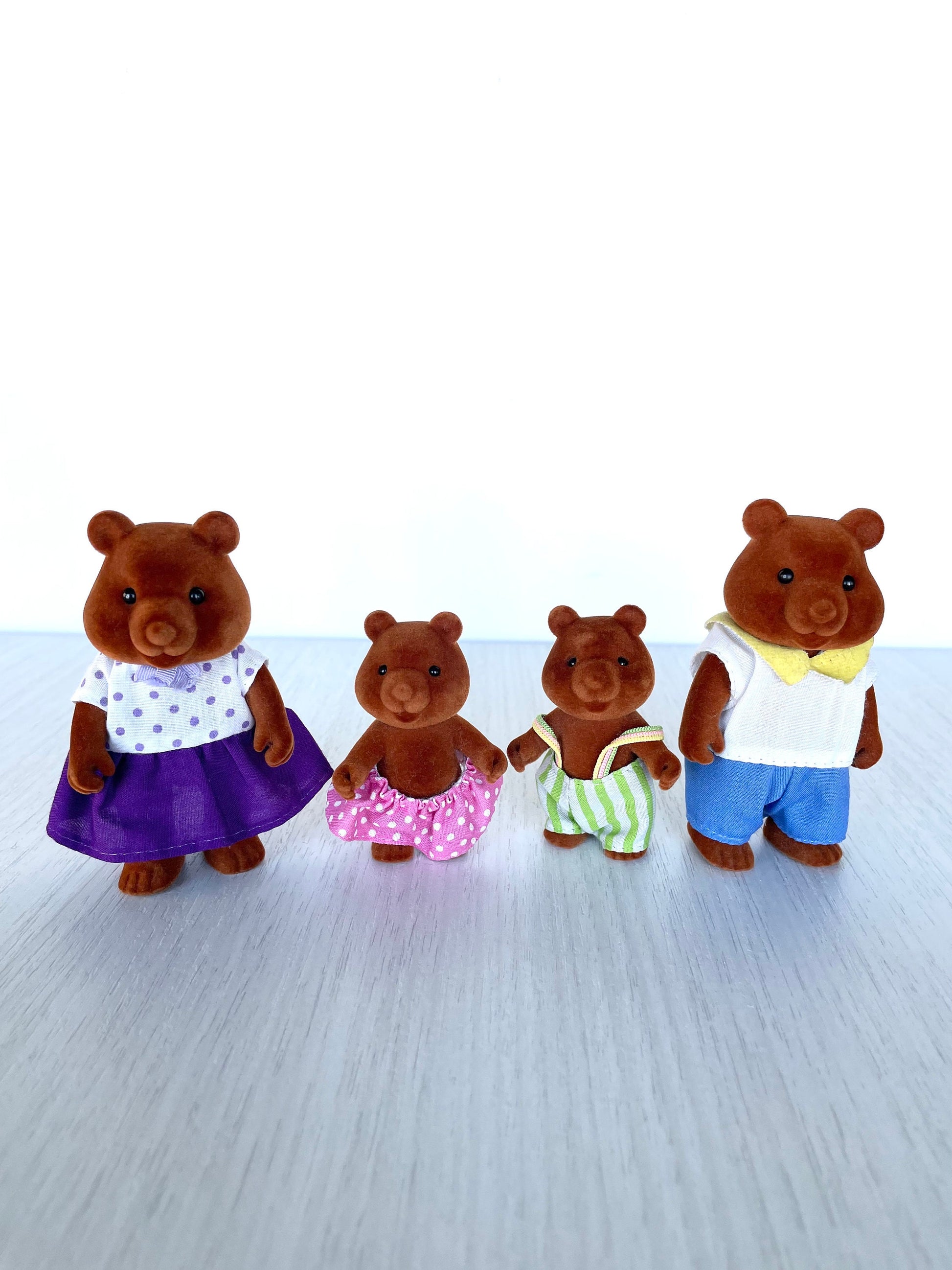 Vintage Bärenwald Bear Family Forest Families 1980s — Sylvanian Families / Calico Critters
