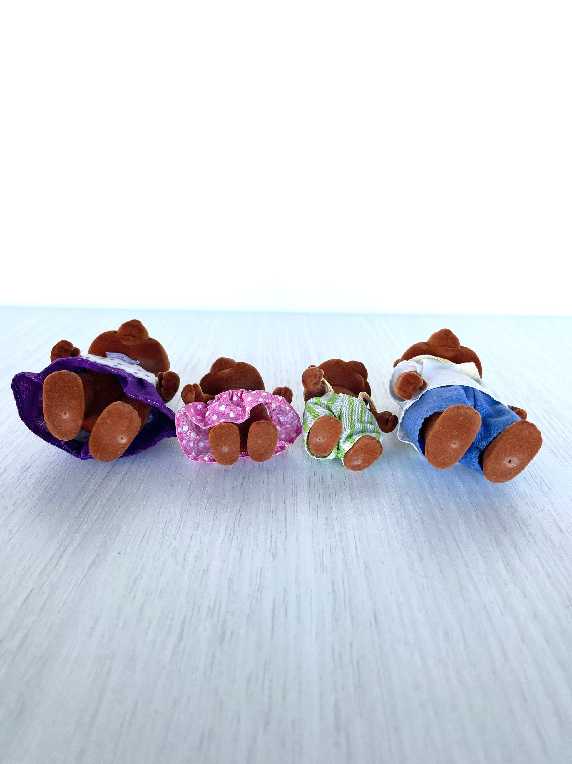 Vintage Bärenwald Bear Family full set — Forest Families / Sylvanian Families / Calico Critters