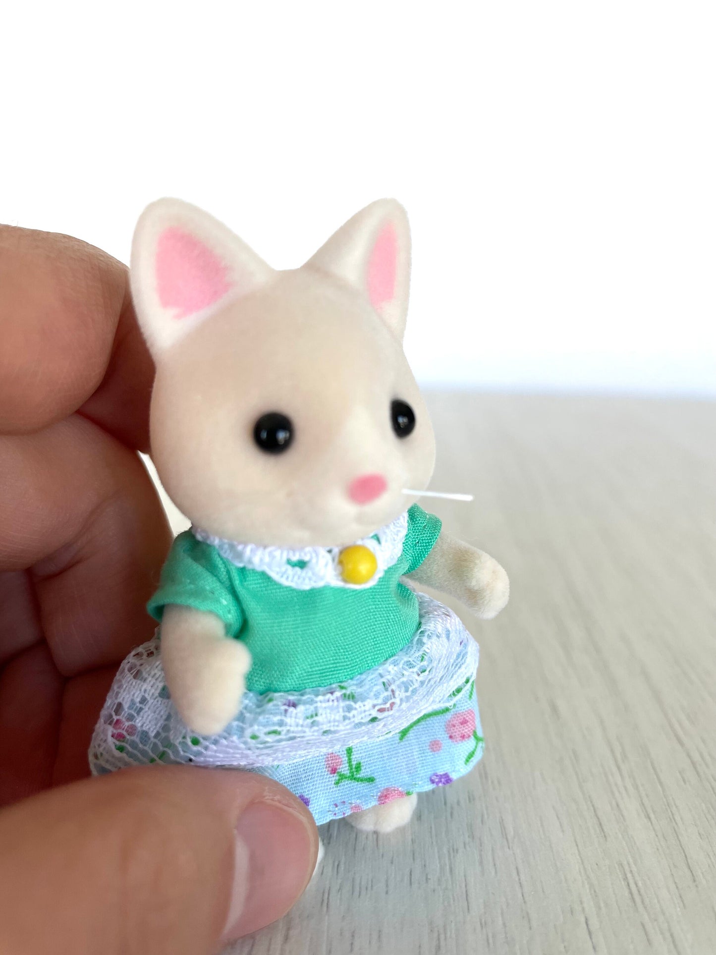 Calico Critters Silk Cat Girl, Floral Dress — Sylvanian Families
