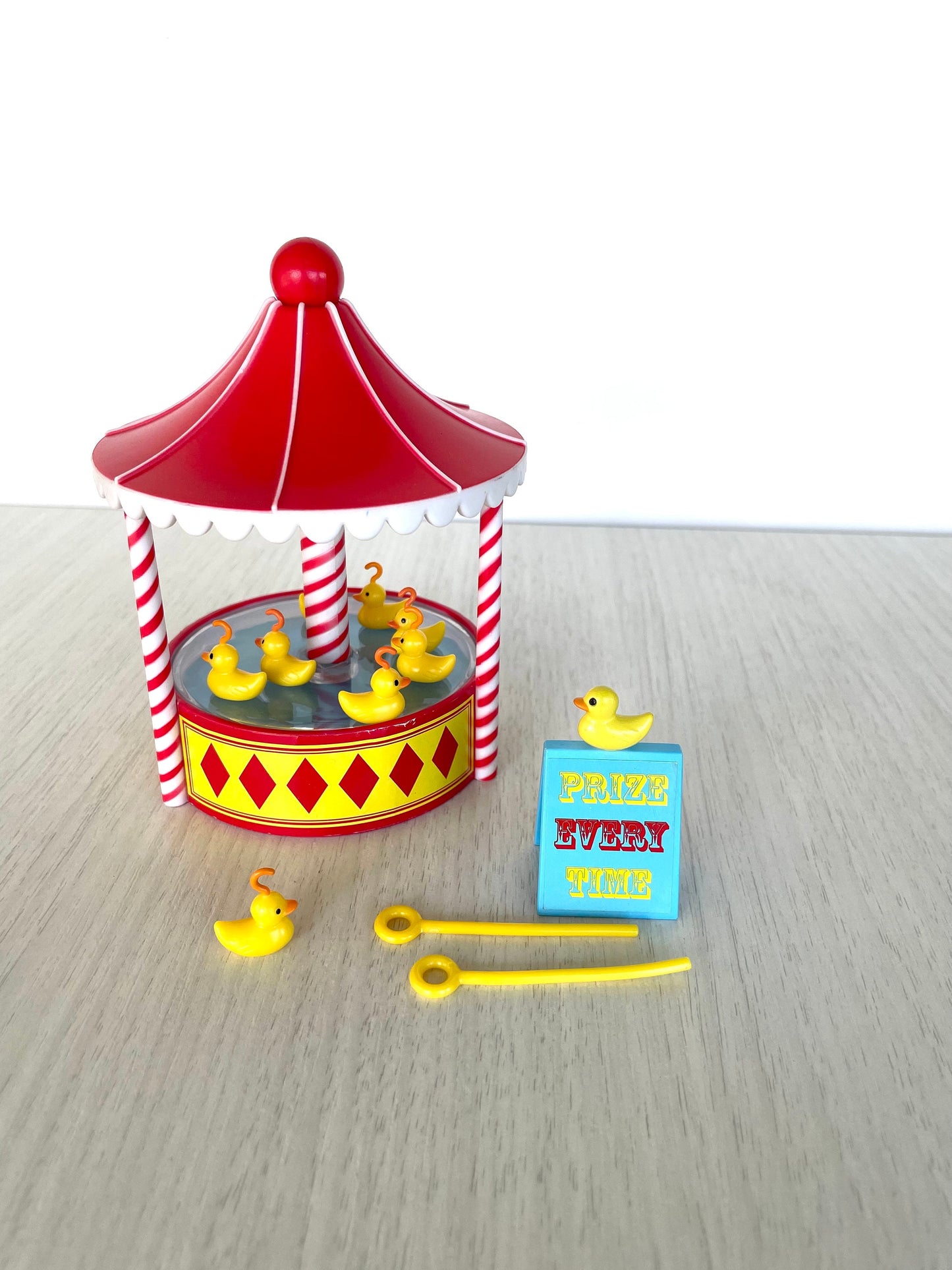 Vintage Sylvanian Families Hook a Duck Set, complete! Carnival fair theme set, Retro Toy Game, Miniature Critter Fun, Collectible Playset