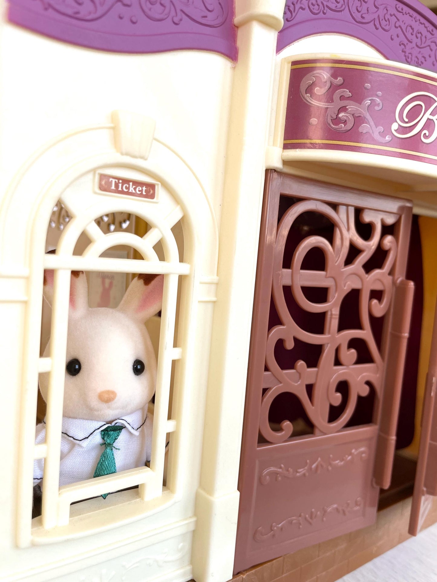 Ballet Theatre customized with Calico Critters accessories and figurines, building — Sylvanian Families