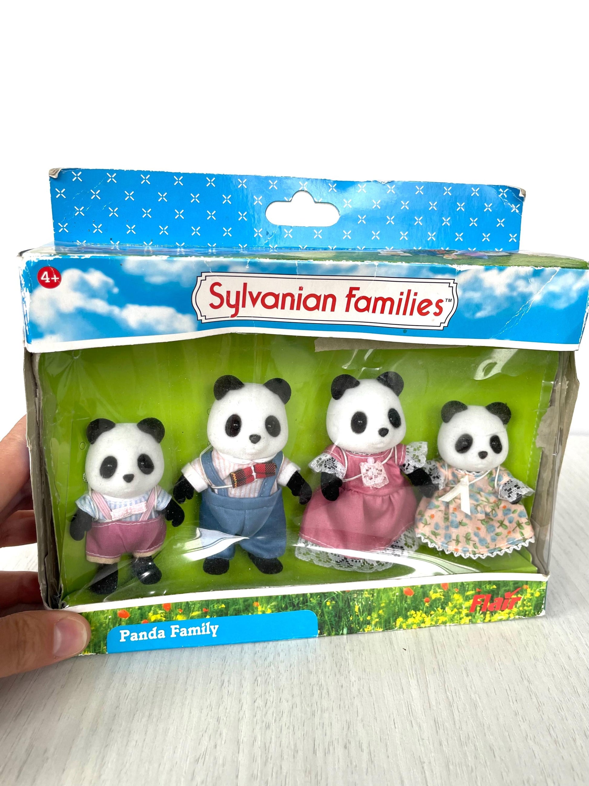 Vintage Flair Sylvanian Families Bamboo Panda Family boxed — Calico Critters collectible