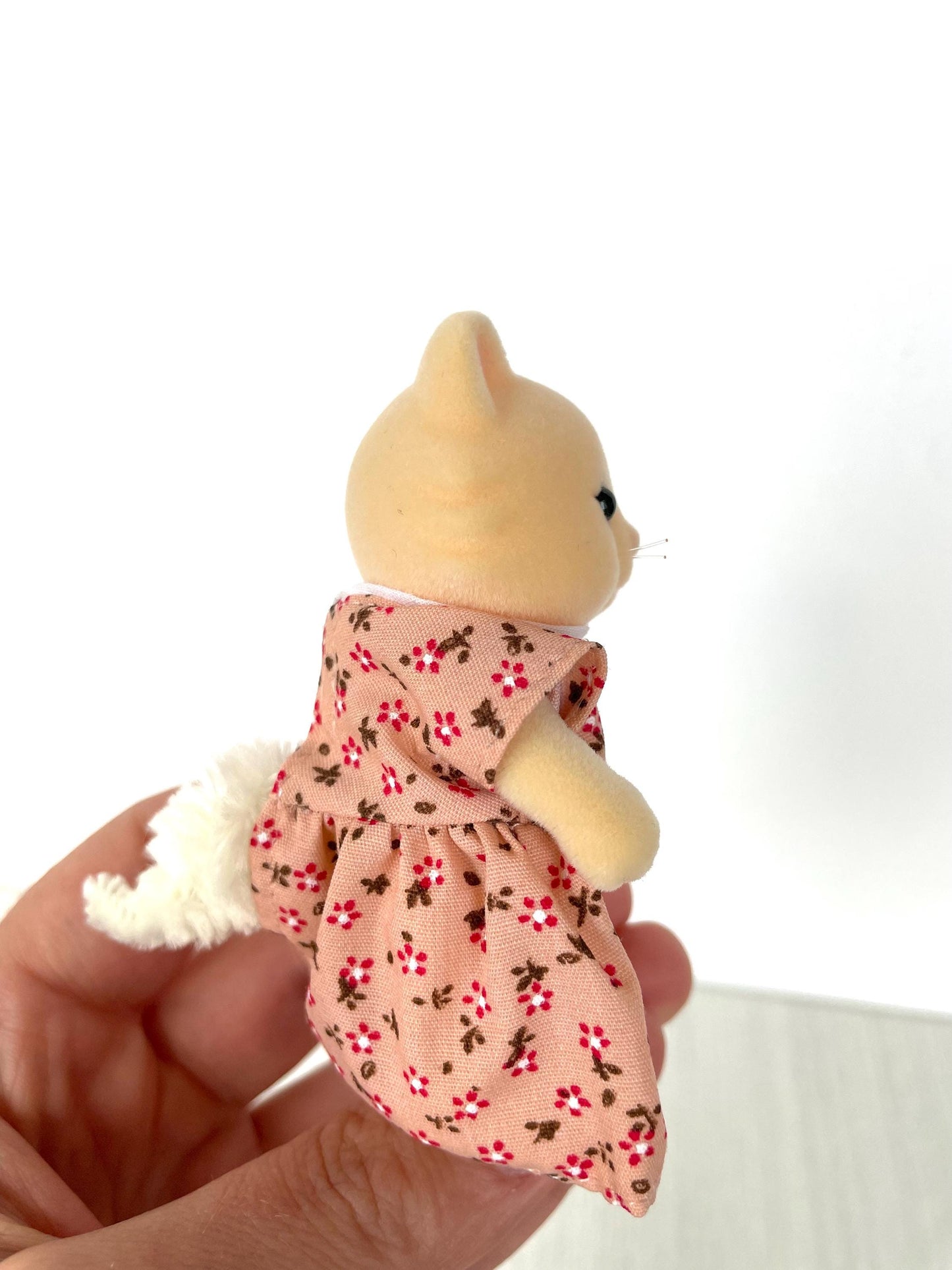 Cat mom pink floral dress — Sylvanian Families / Calico Critters