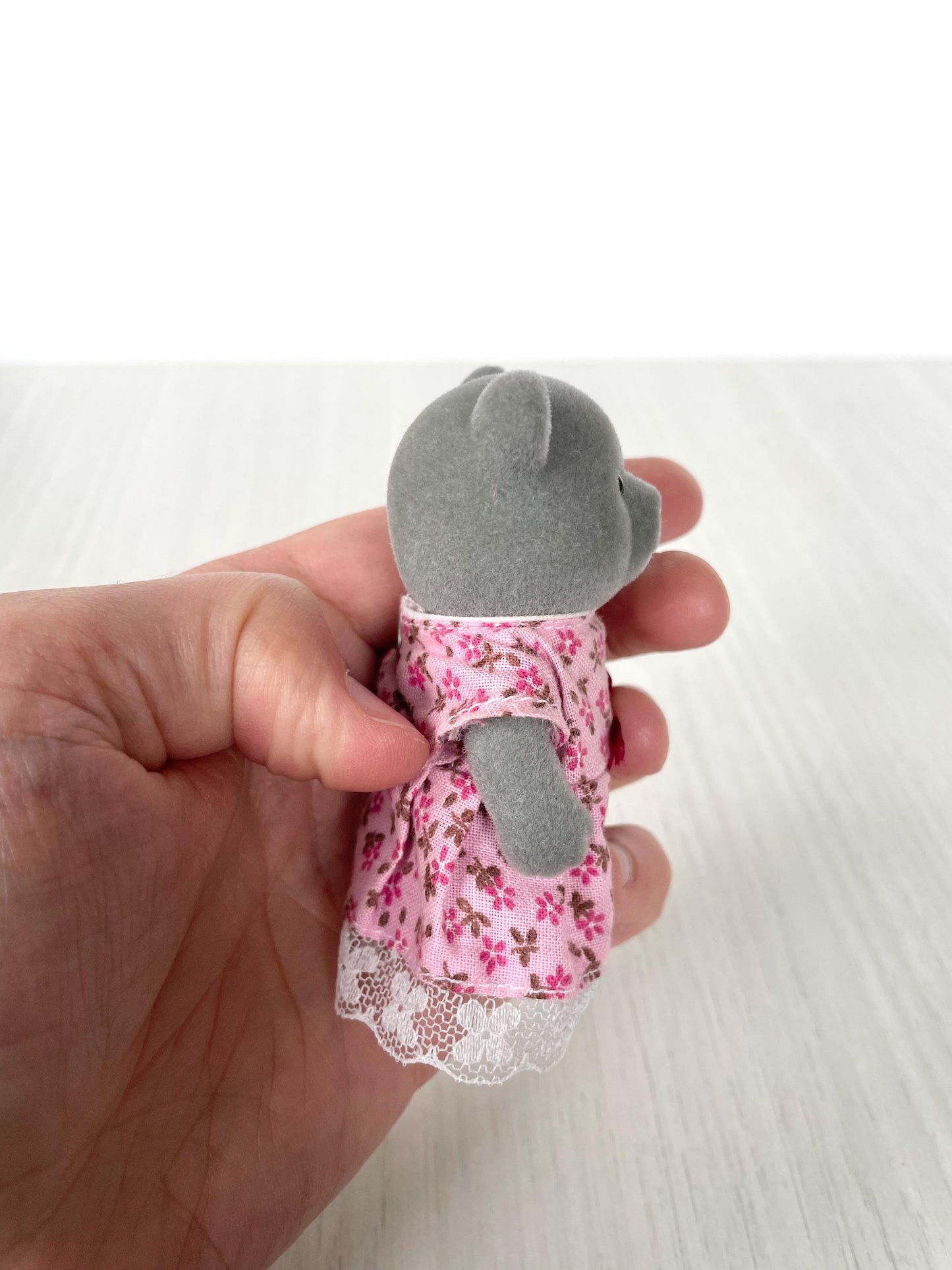 Bear sister pink floral dress — Sylvanian Families / Calico Critters