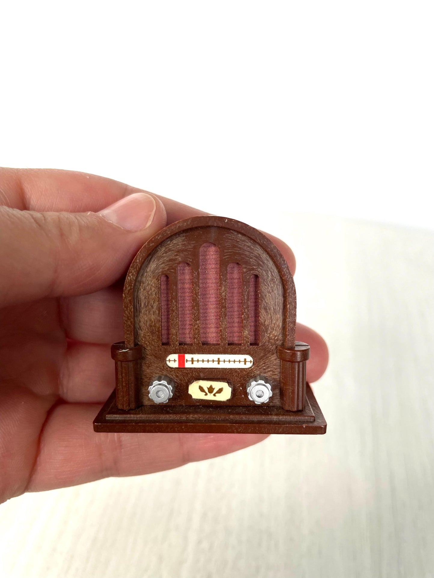 Calico Critters vintage radio, sylvanian families old timey radio