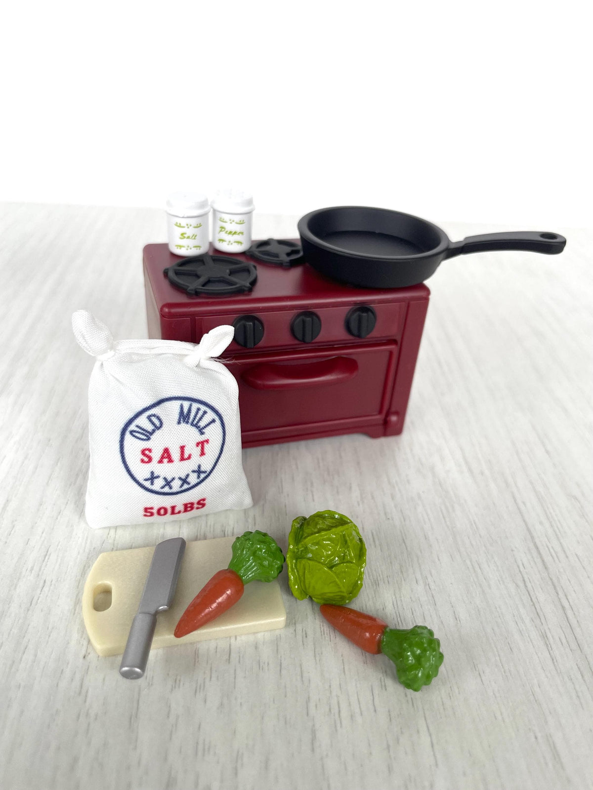 Vintage Bear Chef with Red Stove, Calico Critters Sylvanian Families, photo 5