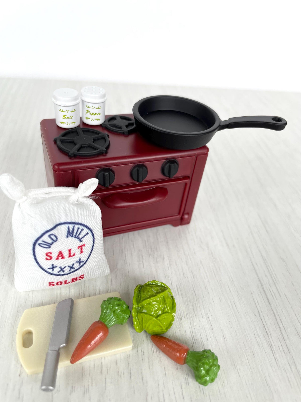 Vintage Bear Chef with Red Stove, Calico Critters Sylvanian Families, photo 7