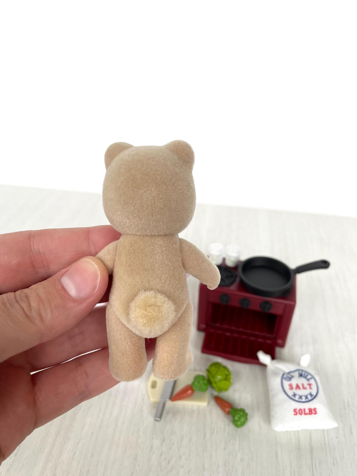 Vintage Bear Chef with Red Stove, Calico Critters Sylvanian Families, photo 10