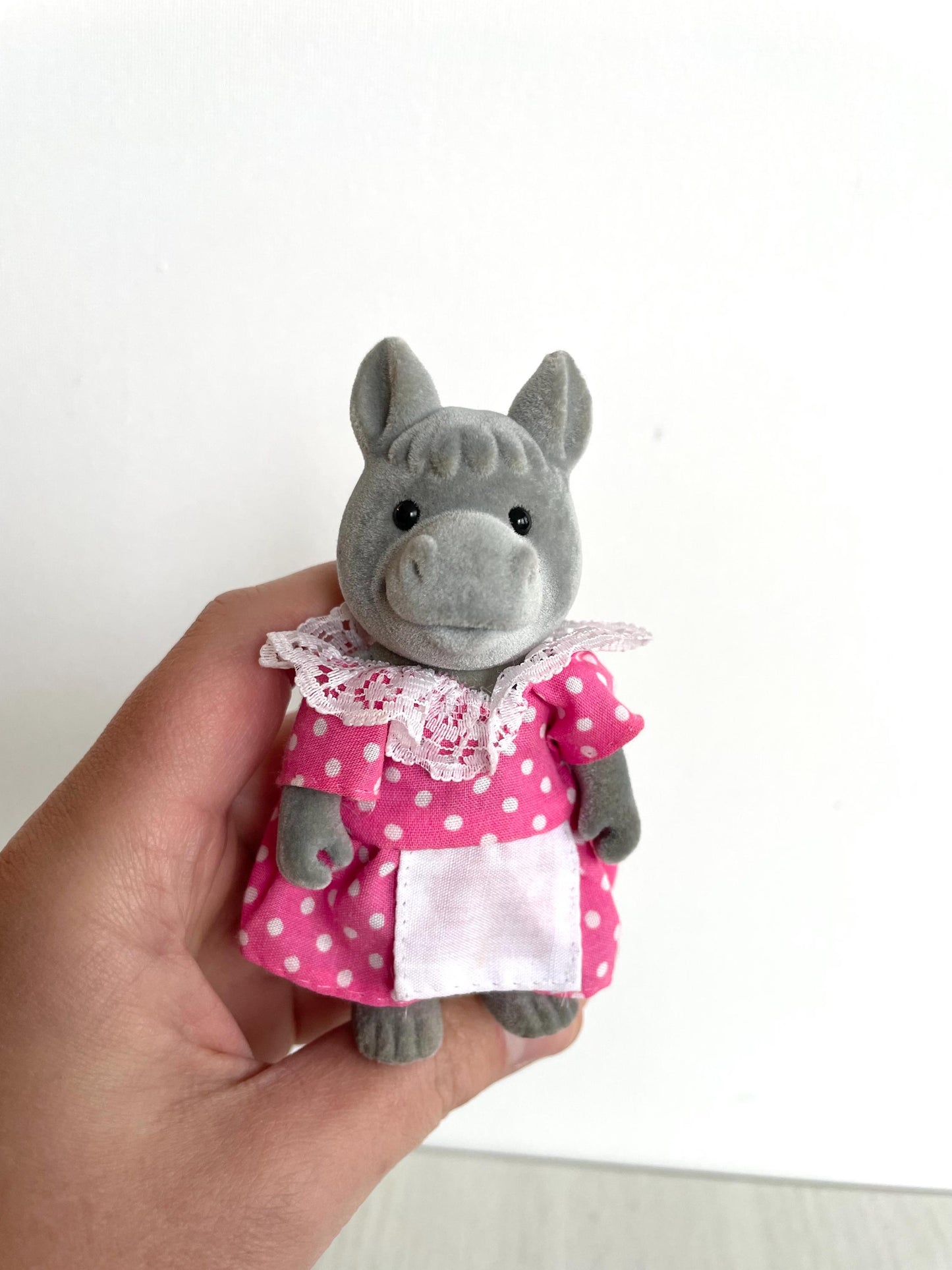Forest Families Vintage Bärenwald Donkey Family, In excellent used condition — Calico Critters / Sylvanian Families