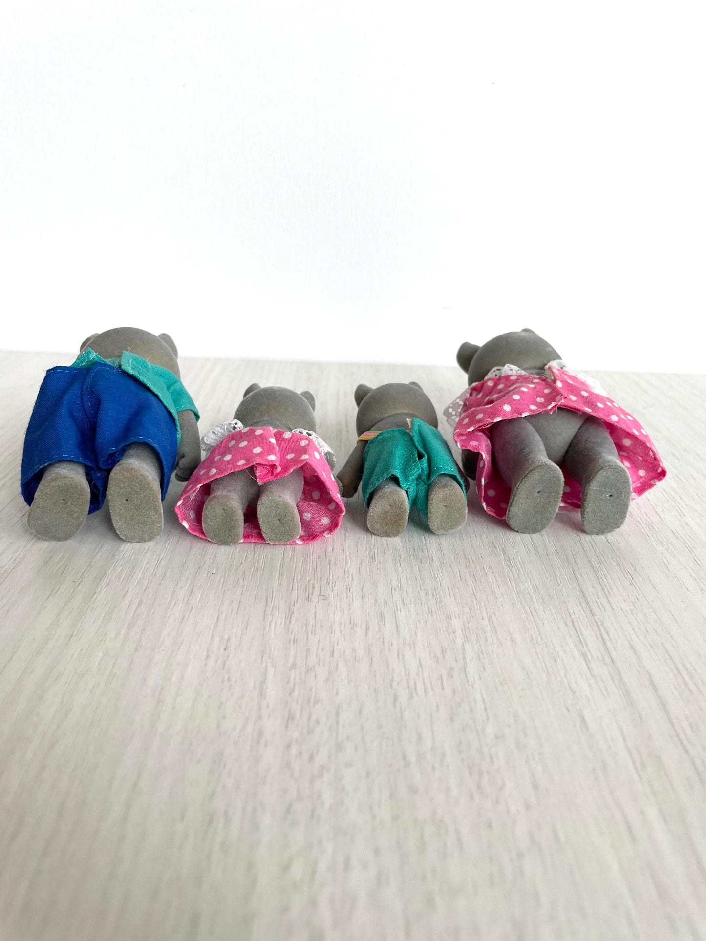 Forest Families Vintage Bärenwald Donkey Family, In excellent used condition — Calico Critters / Sylvanian Families