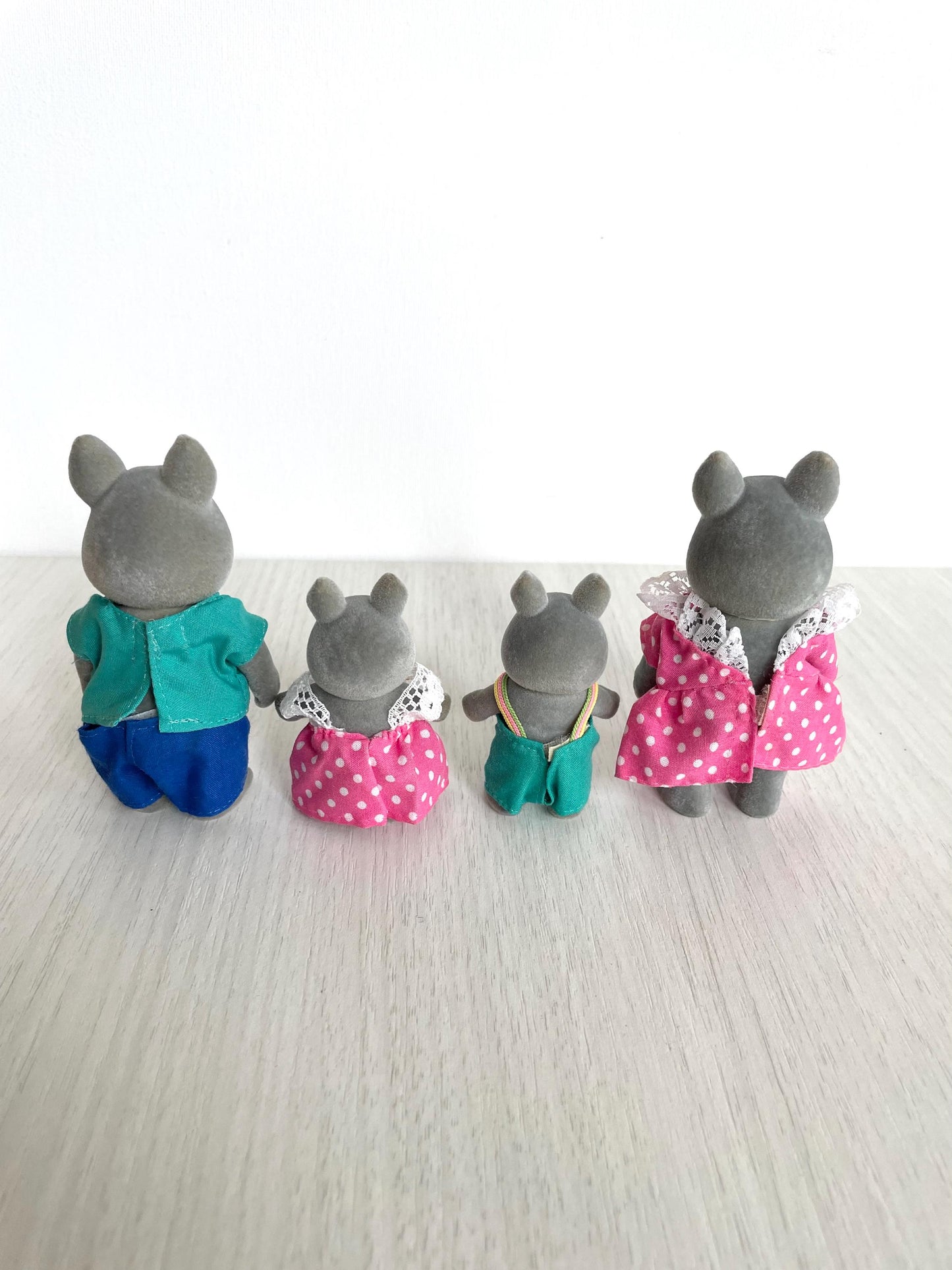 Forest Families Vintage Bärenwald Donkey Family, In excellent used condition — Calico Critters / Sylvanian Families