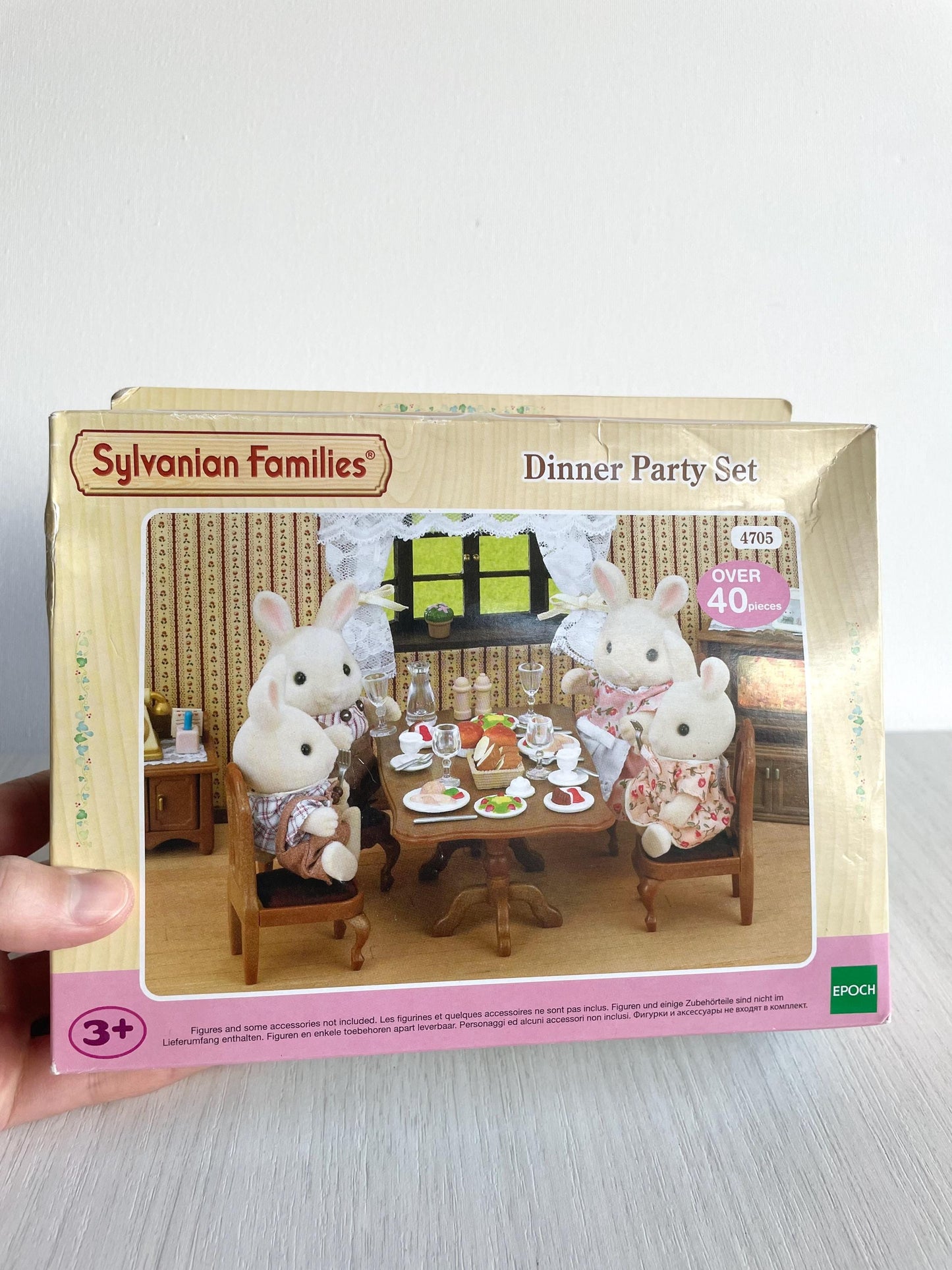 Vintage Sylvanian Families Dinner Party Set new in box — Calico Critters dining table